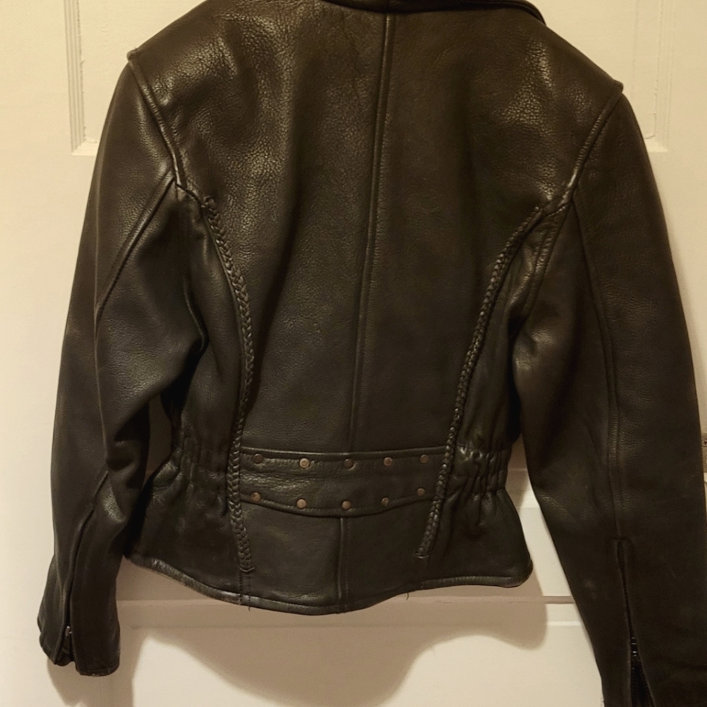 Motorcycle Leather Jacket - Picture 2 of 4